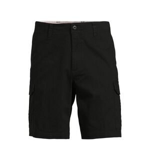 Men's Black Cargo Shorts 10.5"Inseam
